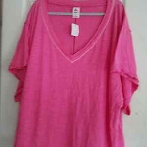 We The Free Pink T-Shirt NEW Size L
